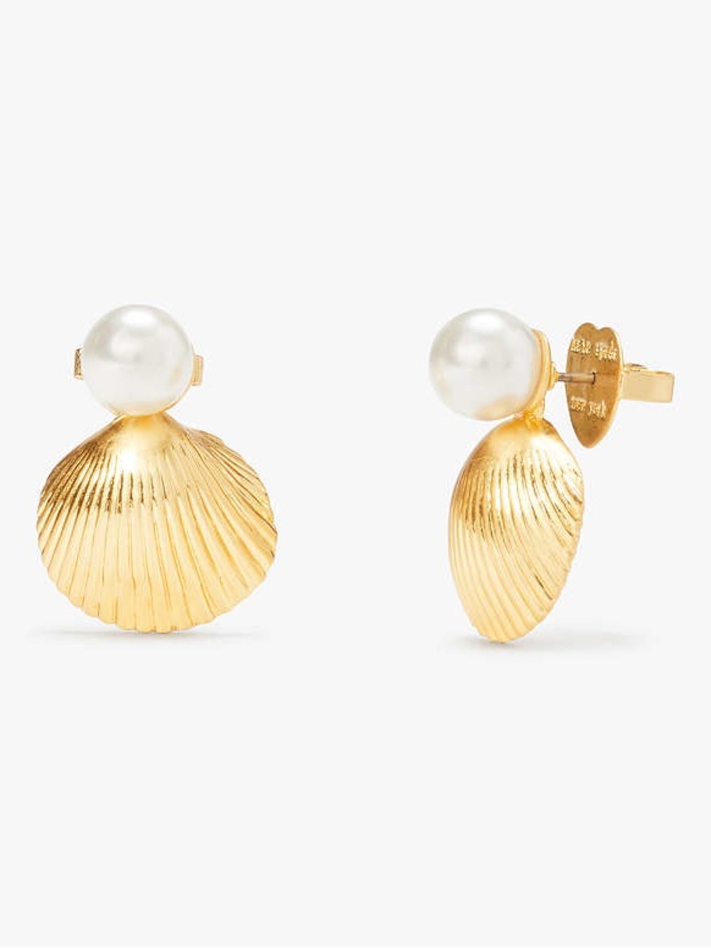 Kate Spade Reef Treasure Shell Stud Earrings NEW - Picture 6 of 11